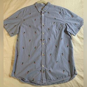 Old Navy button up pineapple shirt - L - Very Good Condition